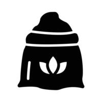 Flour icon, a fundamental cooking component vector