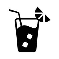 Tangy lemon juice icon for invigorating drinks vector