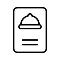 Stylish food menu icon, ideal for food and dining projects vector