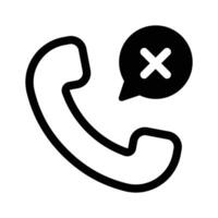 Call disconnected design in modern style vector