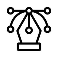 Get hold on this creative icon of pen tool, modern flat style vector