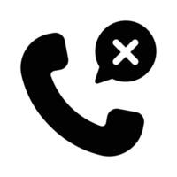 Call disconnected design in modern style vector