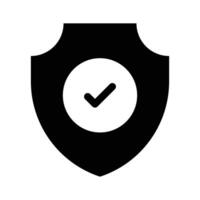 Protection shield icon design, ready to use vector