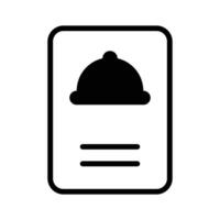 Stylish food menu icon, ideal for food and dining projects vector