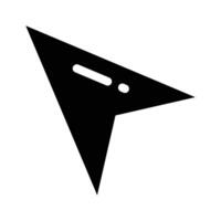 Navigation Cursor icon design in solid style vector