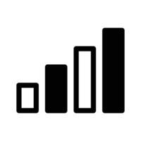 Mobile signals icon design in modern style, user interface vector