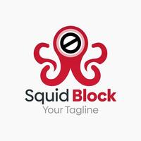 Squid Block Logo Template Design. Good for Business, Start up, Agency, and Organization vector