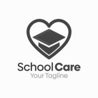 School Care Logo Design Template. Good for Business, Agency, Community and Organization vector