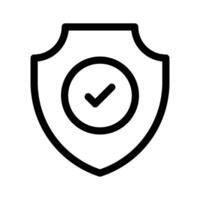 Protection shield icon design, ready to use vector