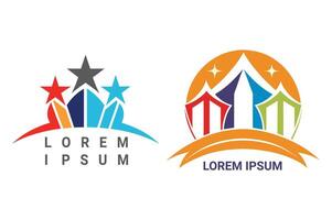 Event Management Logo Easily Customizable for Branding vector