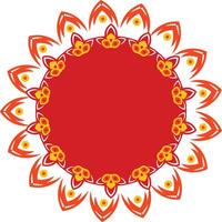 Floral Festive Decorative Frame and Background, Indian Wedding Card Backgroun and frame vector