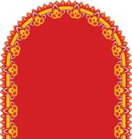 Decorative Frame and Background For Hindu Festival, Indian Wedding Card Backgroun and frame vector