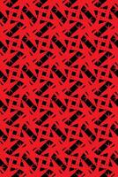 Seamless pattern abstract grunge design shaped like thorn-like motifs, combining deep red and black to create a bold and edgy aesthetic. Perfect for fashion, wallpaper, or graphic design. vector