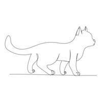 cats continuous single art vector