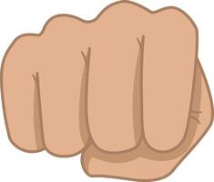 Forward Fist Strike. Hand Gesture. Symbol of Power, Revolution, Struggle for Rights and Against Discrimination. illustration vector