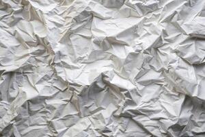 Abstract crumpled white paper with a rough texture creating a unique and artistic wallpaper, crumpled, white paper, unique, texture,abstract, wallpaper, background, close-up photo