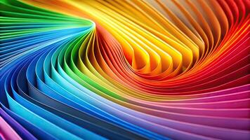 Abstract rainbow paper background with depth of field photo