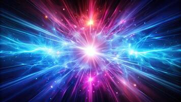 abstract shadow explosion of energy background in deep blue and pink photo