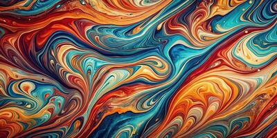 Abstract texture background featuring fluid marble patterns in rich bold colors photo