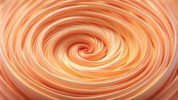Abstract peach fuzz swirls resembling a calming whirlpool Reflected photo