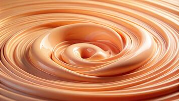 Abstract peach fuzz swirls resembling calming whirlpool photo