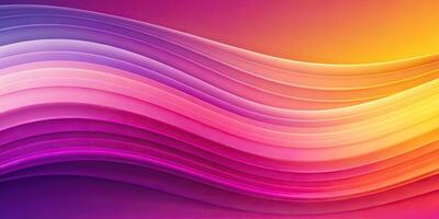 abstract pink purple and yellow gradient waves background with asymmetrical design photo
