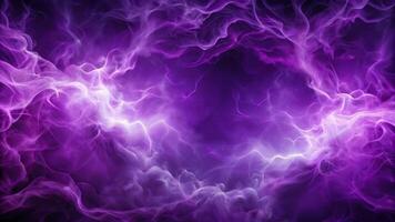 Abstract purple smoke and thunder background with a tilted angle photo