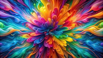 Abstract multicolored background with vivid colors in worm's eye view perspective photo