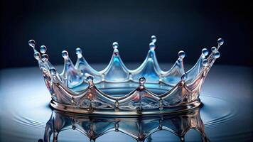 Abstract image of melting plastic forming a crown photo