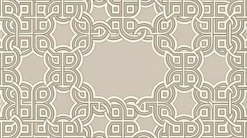 Abstract interlocking circles and squares in monochromatic color scheme for modern effect photo