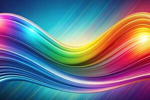 Abstract futuristic background with symmetrical dynamic waves photo