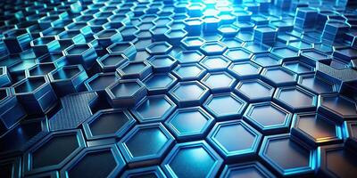 Abstract futuristic background with hexagons Forced Perspective photo