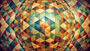abstract geometric shapes background shot with a fisheye lens photo