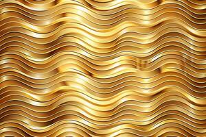 Abstract gradient golden wave pattern background with seamless movement at a tilted angle photo