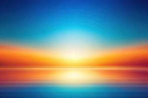 Abstract gradient background with cool and warm tones, created in wide-angle perspective photo