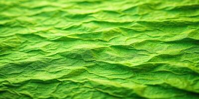 Abstract green paper texture with depth of field effect photo