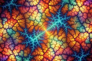 Abstract fractal art background with crackle texture and copy space photo
