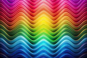 Abstract background with colorful spectral waves and geometric texture from a high angle view photo