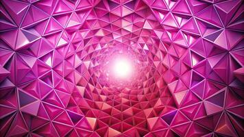 abstract fisheye background with pink triangular shapes photo