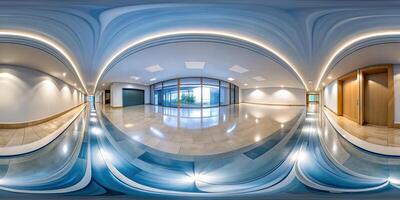 Abstract fisheye background with smooth shapes photo