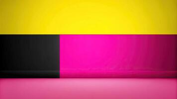 Abstract colored paper background with forced perspective photo