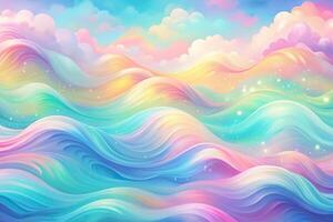 abstract colorful background with wave patterns photo
