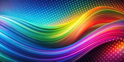 abstract colorful background with curvy wave photo