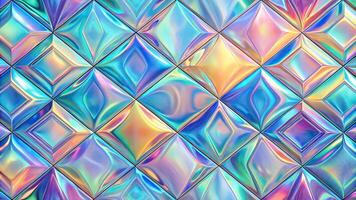 abstract art pattern with glitch distortion and hologram effect photo