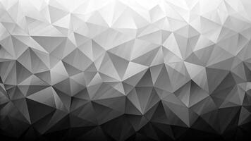 Abstract black and white polygonal background with minimalist design photo