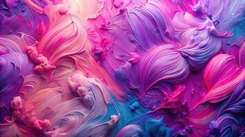 Abstract background with pink and lilac paint strokes photo
