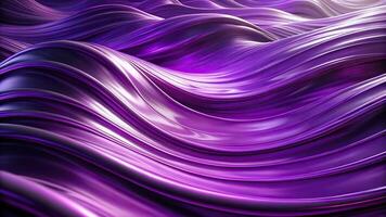 abstract background with flowing purple waves photo