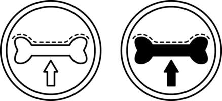 High Potency Calcium Icons. Black and White Icons. Strengthening Bones. Label for Medicine and Food Packaging vector