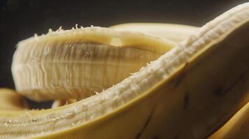 Closeup banana fruit with natural light and shadow freshness healthy food photo