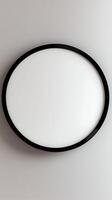 Signboard sharp rounded mockup white and black frame for story background photo